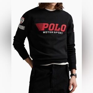 Polo by Ralph Lauren Black and Red Crewneck Sweater